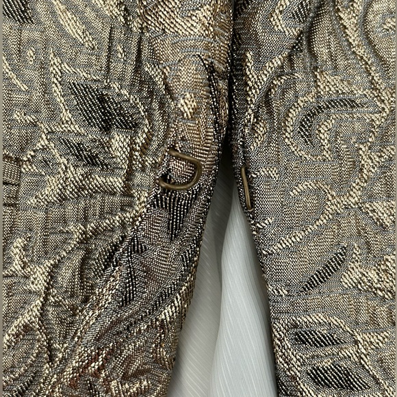Banana Republic Gold Brocade Blazer - Sz 0 - Picture 9 of 16